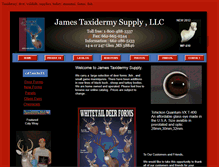 Tablet Screenshot of jamestaxidermysupply.com